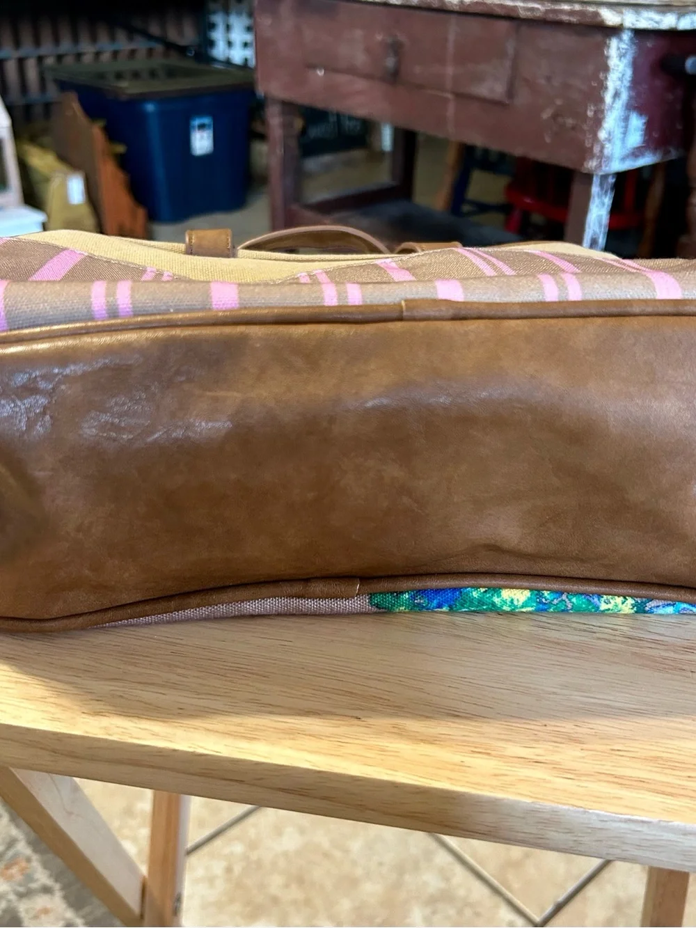 South Luxe Reversible Pattern Insulated Lunch Tote Bag - Excellent Condition